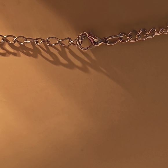 Glass Cartoon Hearts Necklace - Picture 3 of 5